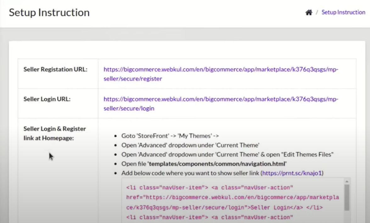 BigCommerce Multi Vendor Marketplace App by Webkul Seller Registration